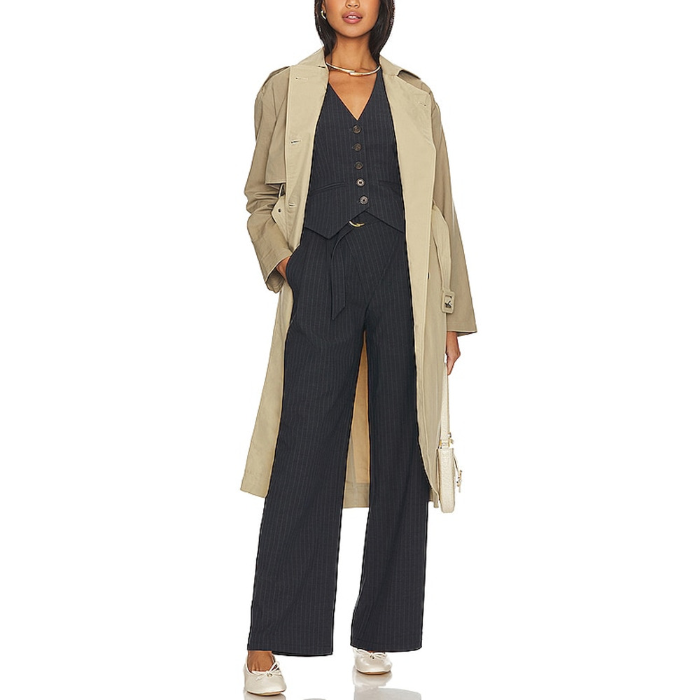 Heartloom 'Lucena' Tan Trench Coat Size L
